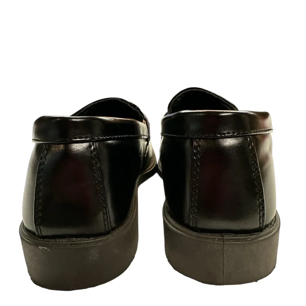 Josmo Boys Slip-On Dress Shoes with Metal Accent Black Size 13 Preowned